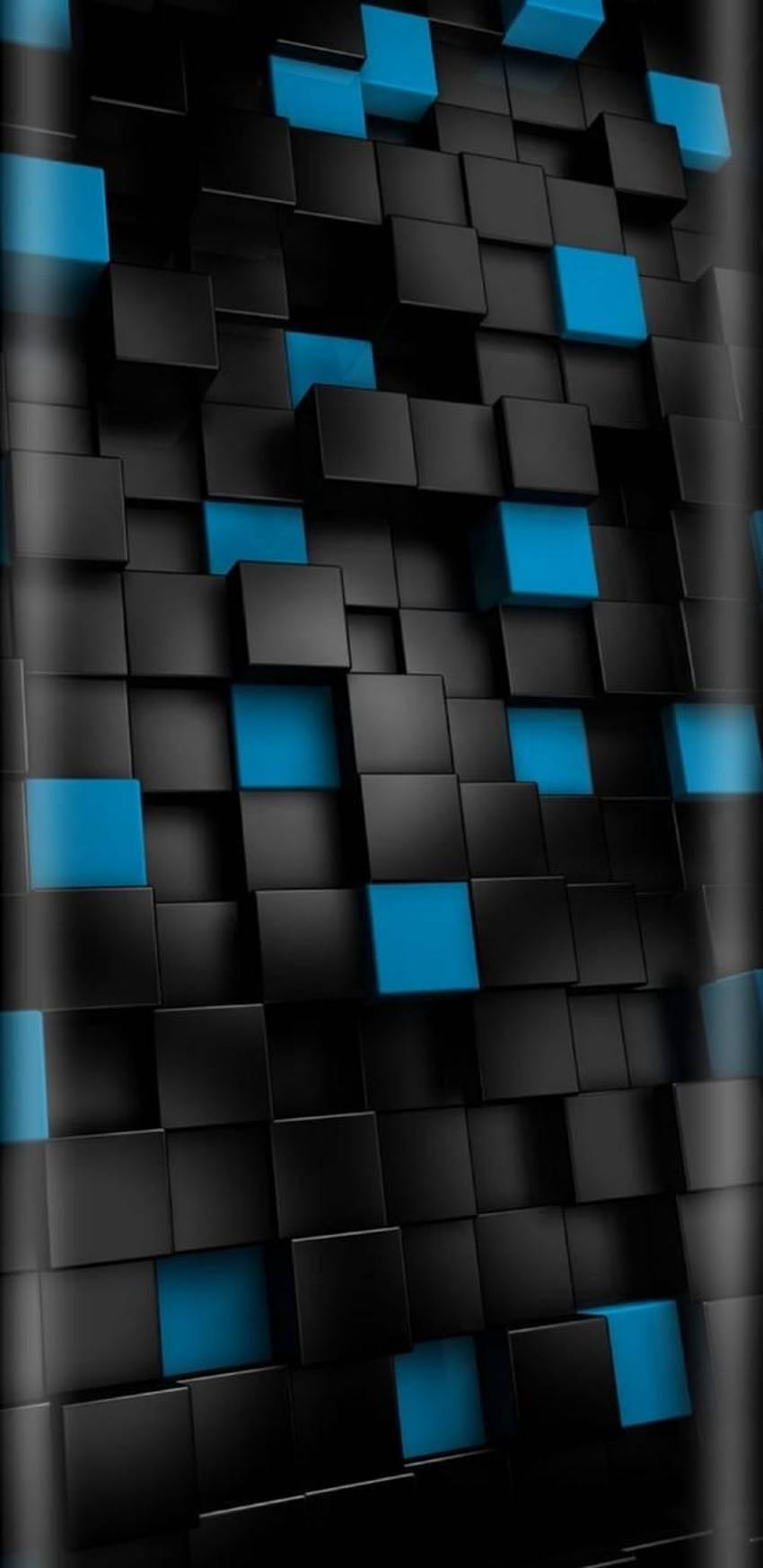 AMOLED BLACK N BLUE by Mobile, blue and black mobile HD phone wallpaper