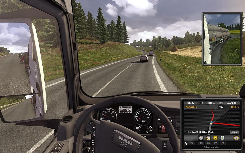Cómo 'Euro Truck Simulator 2' puede ser el juego de conducción de realidad virtual más realista, la evolución del conductor del camión europeo fondo de pantalla