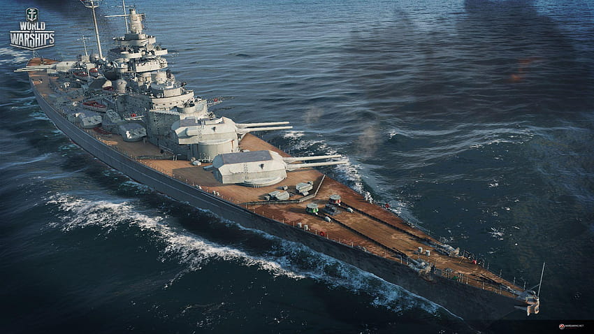 German Battleship Bismarck HD wallpaper