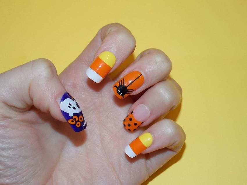 Revisión, muestras: 5 mejores pegatinas de arte de uñas de Halloween, uñas de halloween fondo de pantalla