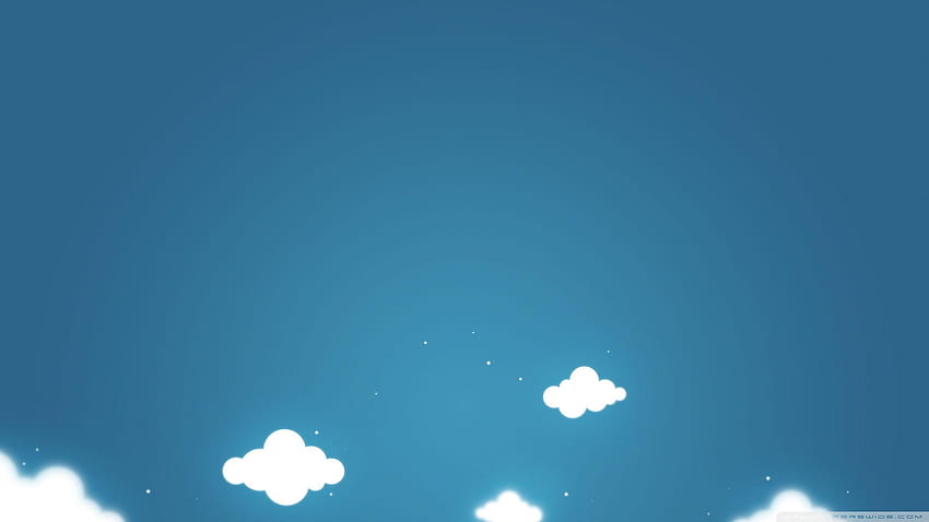 Cartoon-Wolken und blauer Himmel ❤ für Ultra, Cartoon-Wolkenhintergrund HD-Hintergrundbild