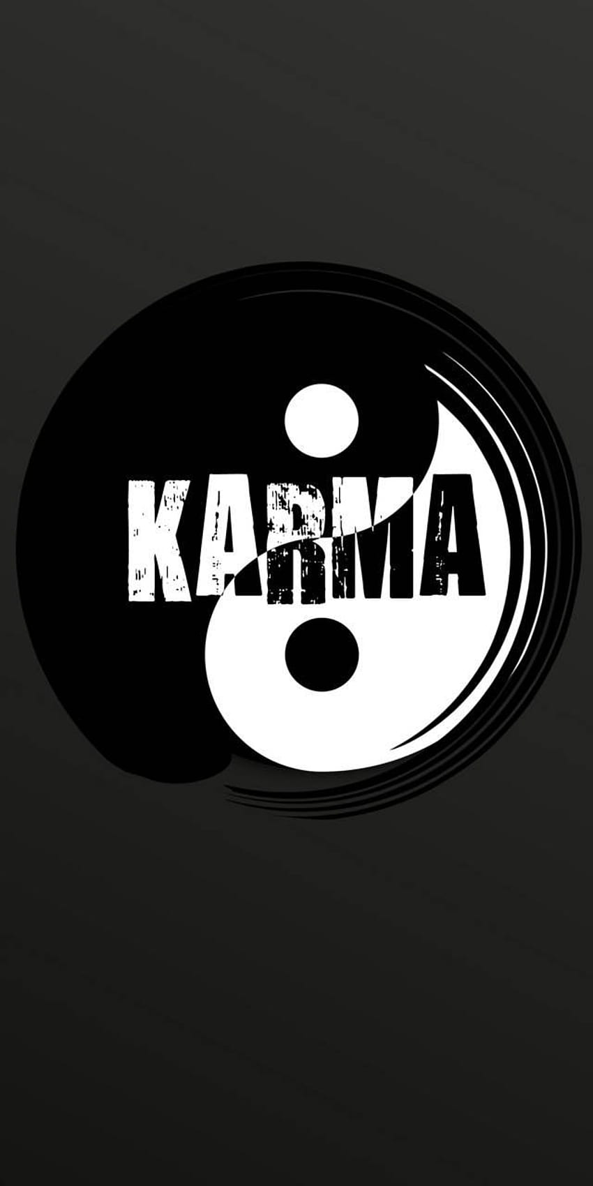 Karma Yin Yang autorstwa Sixty_Days, logo karmy Tapeta na telefon HD