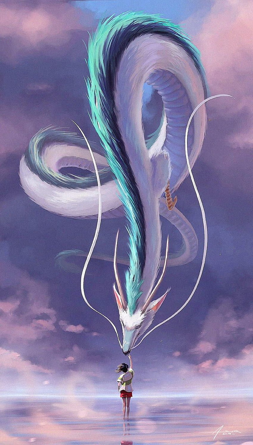 Spirited Away Dragon, duchowe smoki Tapeta na telefon HD