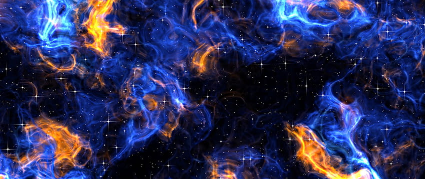2560x1080 stars, art, fire, backgrounds dual wide backgrounds, blue fire aesthetic HD wallpaper