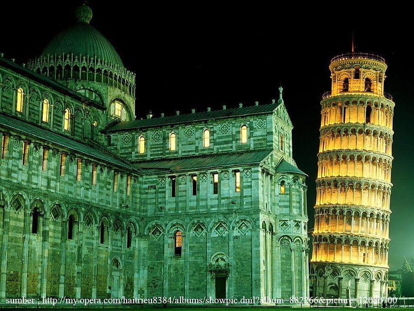 Asal Usul Miringnya Menara Pisa, gambar background menara pisa HD wallpaper
