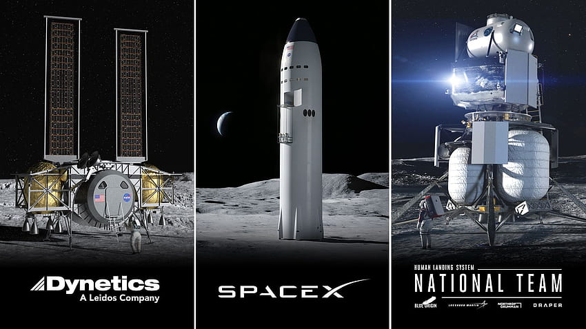 La NASA quiere módulos de aterrizaje lunares privados de 3 empresas. Así es como funcionarán., Artemis Rocket fondo de pantalla