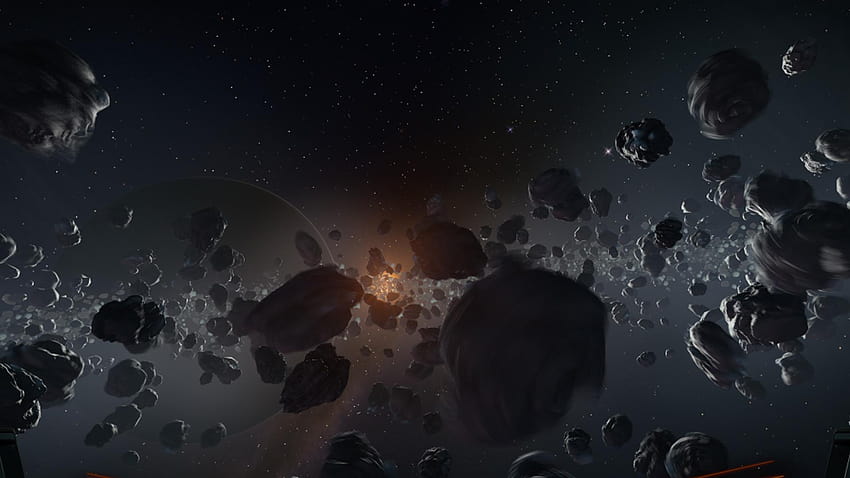 Tła asteroid 1920x1080, fajna asteroida Tapeta HD