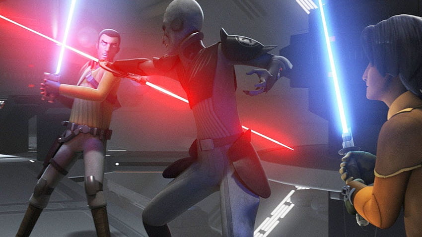 Las 5 mejores peleas con sables de luz de Star Wars Rebels, sable de luz del gran inquisidor fondo de pantalla