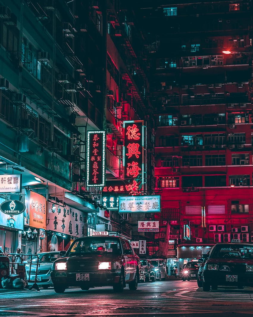 Cyberpunk In Hong Kong, aesthetic japan city HD phone wallpaper | Pxfuel