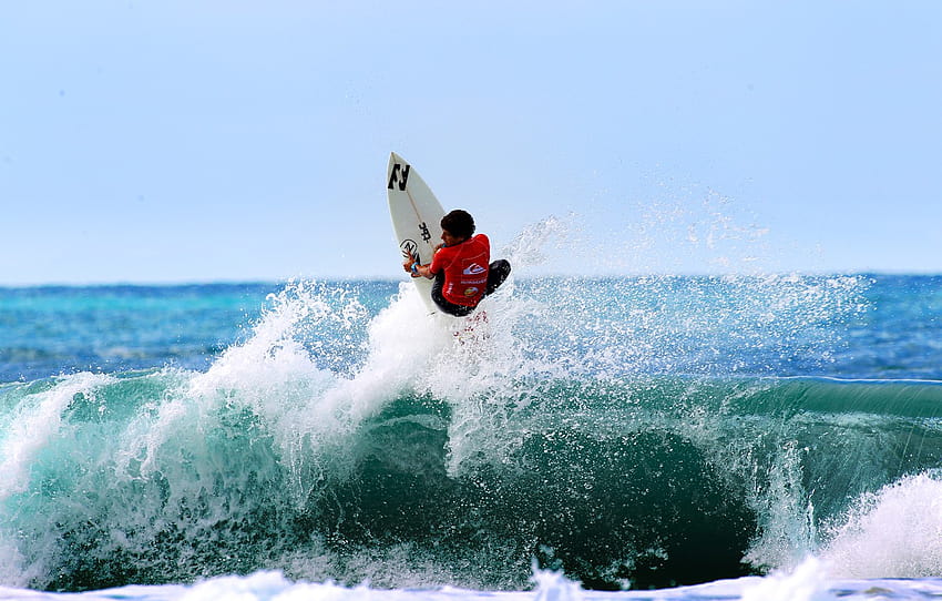 wave, squirt, splash, surfer, surfing, extreme sports, surfboard, Filipe Toledo, Brazilian Storm , section спорт HD wallpaper