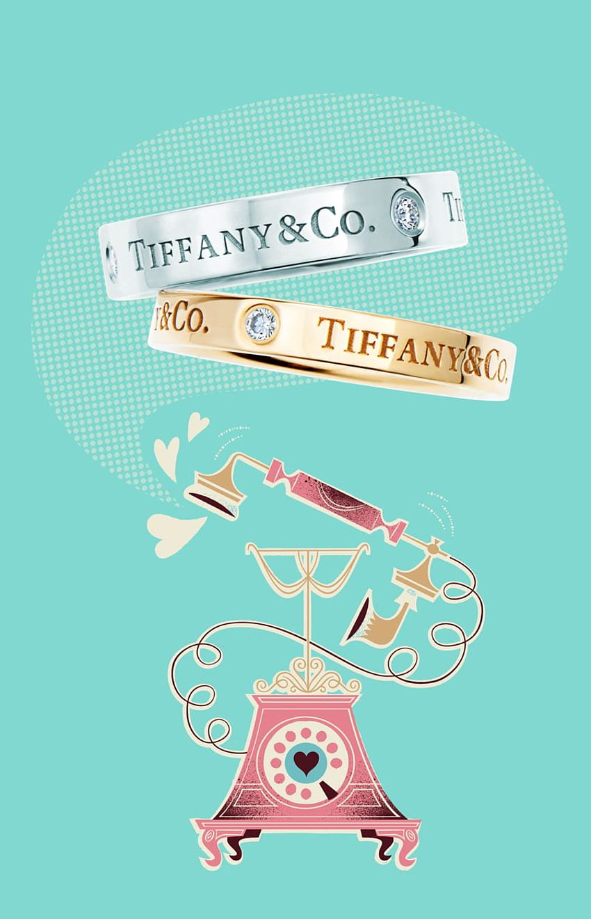 Tiffany Tip No. 27: Give your words a serious ring. Tiffany & Co. band ring in platinum and 1 ros… HD phone wallpaper