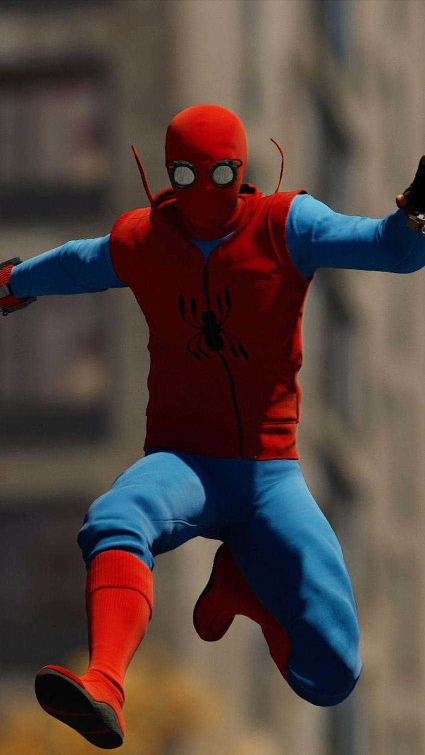 spider man homemade suit HD phone wallpaper