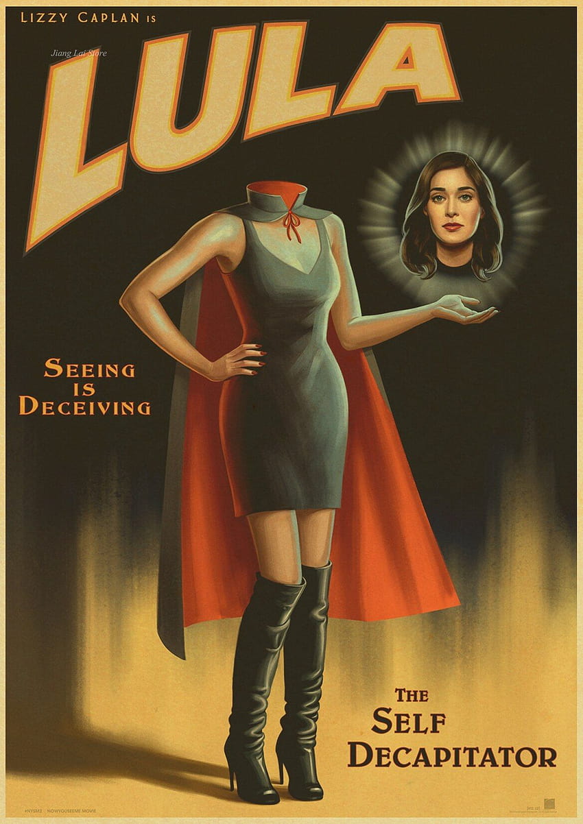 Ora mi vedi Poster del film classico Carta Kraft vintage, poster vintage Sfondo del telefono HD