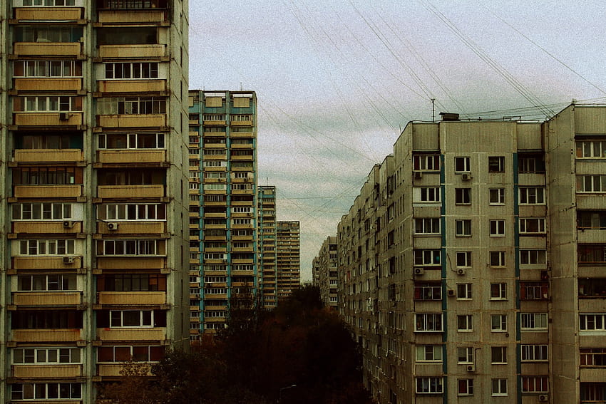 Gloomy brutalist cityscape : r/ HD wallpaper
