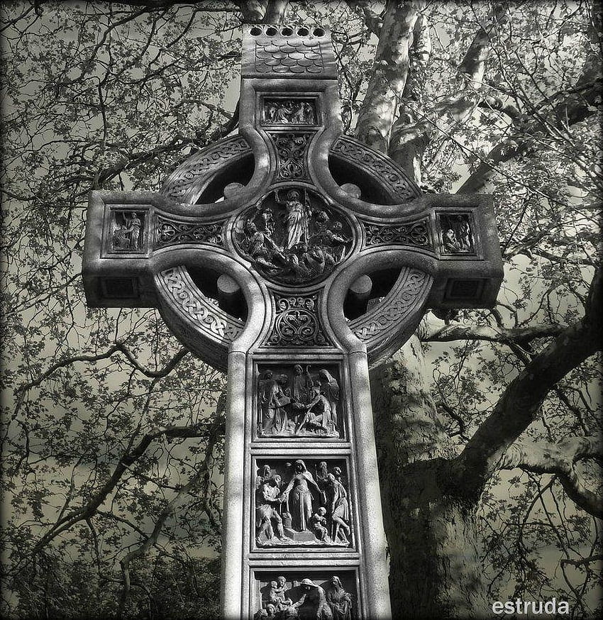 Celtic Cross by Estruda HD phone wallpaper