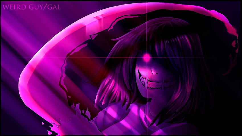 A Bete drawing but its a computer, glitchtale computer HD wallpaper