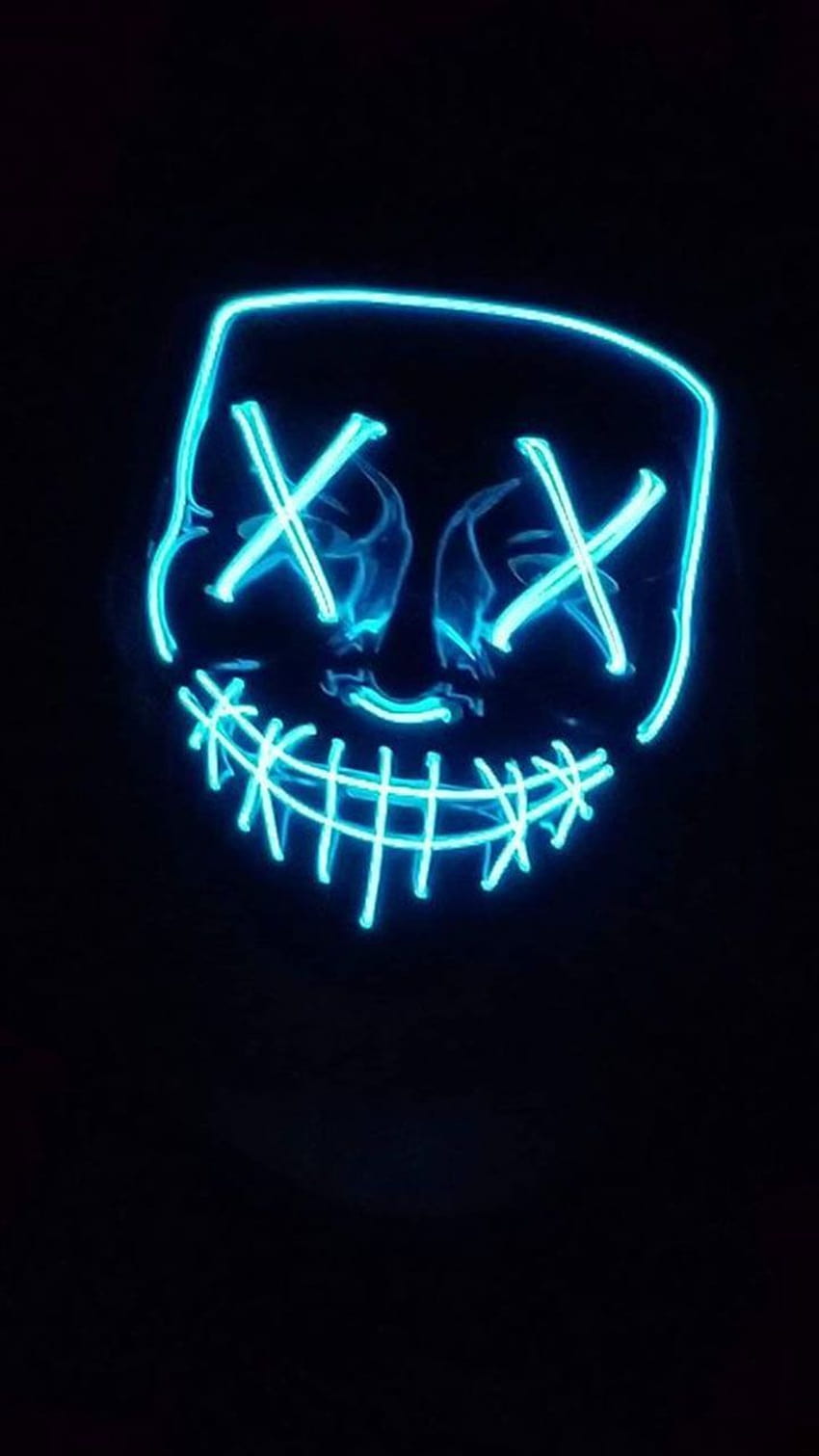 Neon Halloween Mask in 2020, purge aesthetic HD phone wallpaper