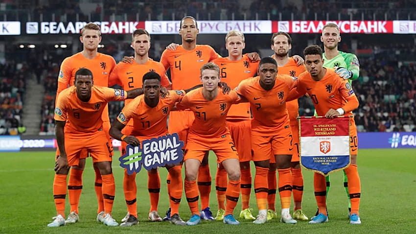 Euro 2020 : l'équipe des Pays-Bas pour le championnat d'Europe Fond d'écran HD