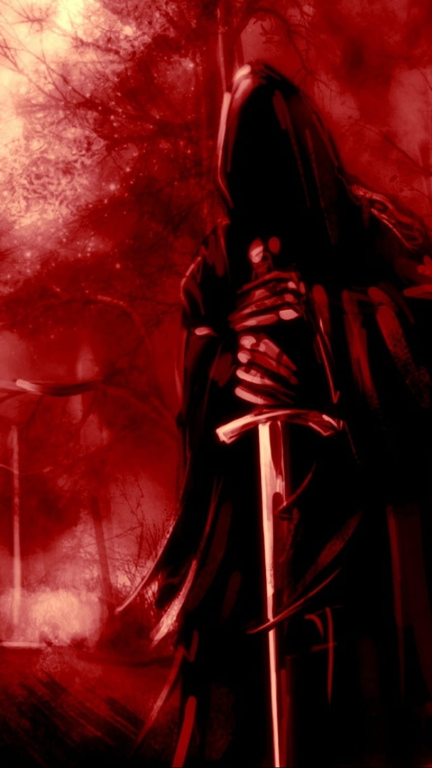 Dark Grim Reaper, malaikat maut merah wallpaper ponsel HD