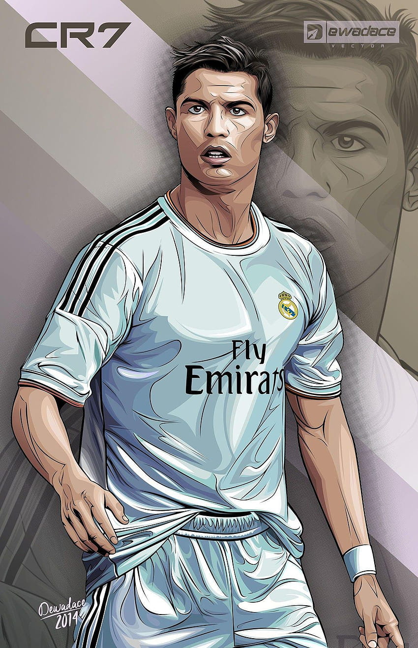 Ronaldo Cartoon, ronaldo sketch HD phone wallpaper | Pxfuel