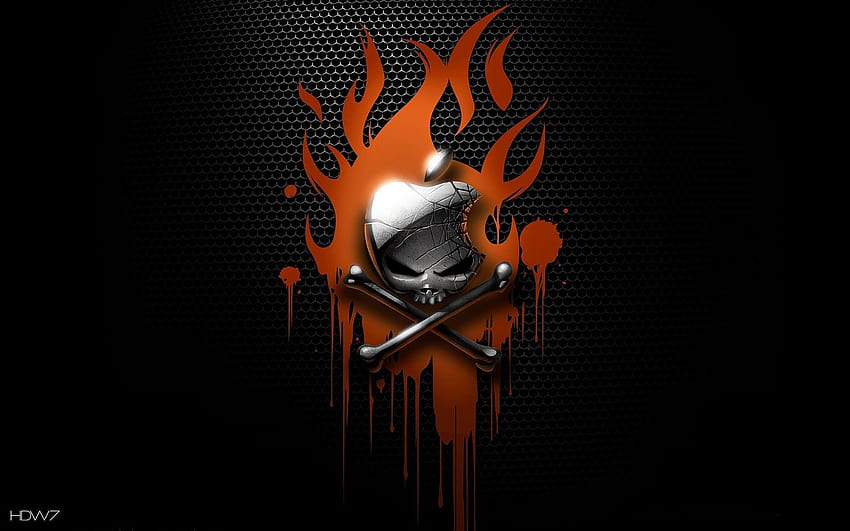 logo pirate pomme, logo Fond d'écran HD