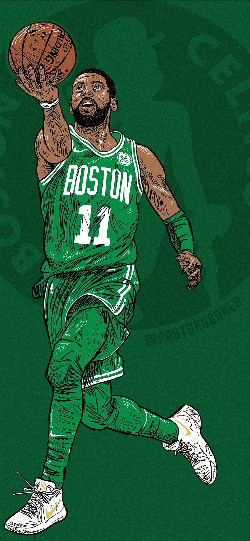 Best kyrie irving iPhone X, kyrie irving anime HD phone wallpaper
