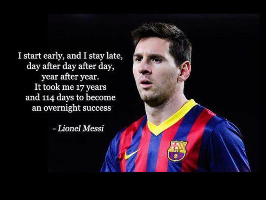 Lionel Messi Quotes on Winning  Success in Life