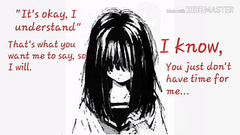 Anime sad quotes backgrounds HD wallpapers | Pxfuel