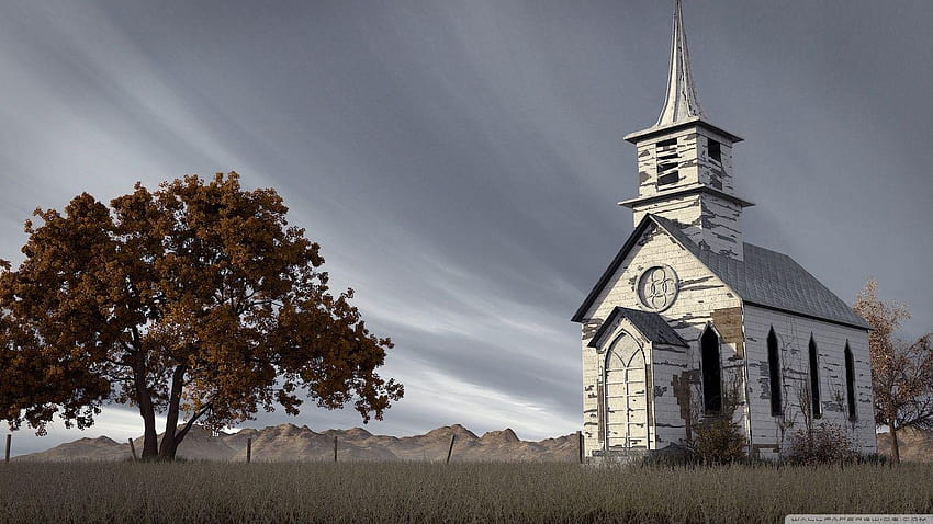 Église Abandonnée 3D : Haute Définition : Mobile, églises Fond d'écran HD