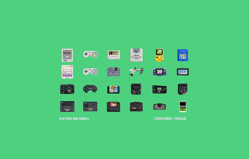 Retro Console, emulator HD wallpaper
