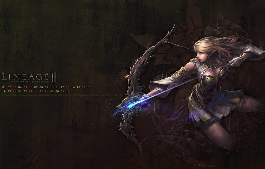 Elf, line, La2, lineage, Elf, Lineage2, Number, A month , section игры, lineage ii HD wallpaper