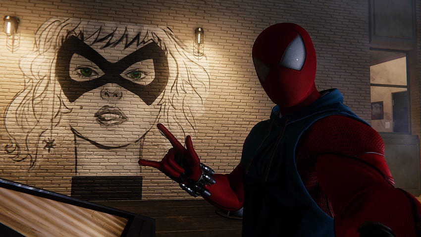Taking a Selfie with Black Cat : SpidermanPS4, spider man and black cat HD wallpaper