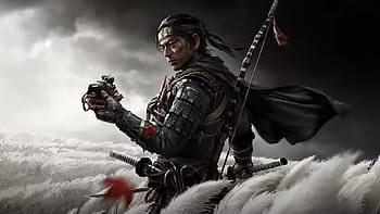 Jin Sakai, grunge art, protagonist, Ghost Of Tsushima, action-adventure ...