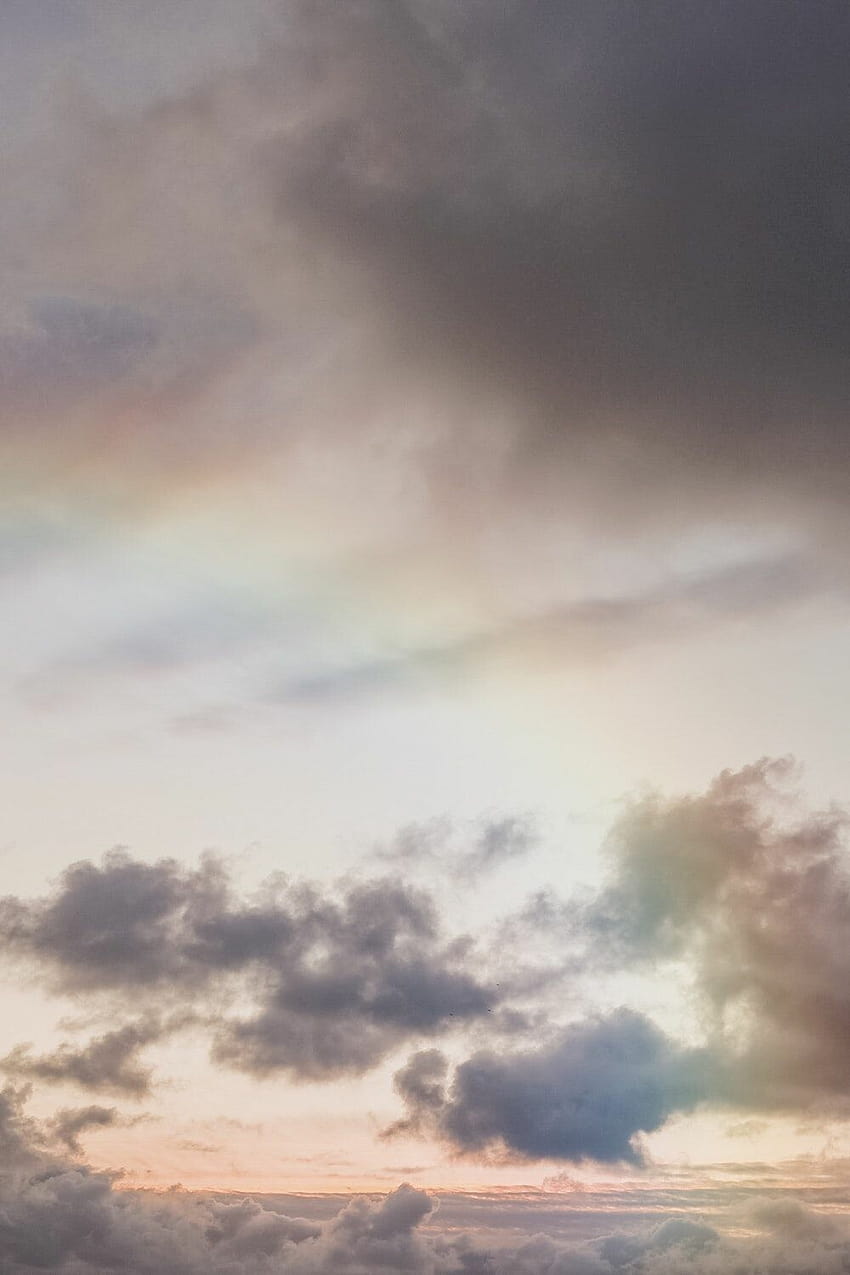 6 Rainbow Aesthetic : , for PC and Mobile, aesthetic glitter cloud HD phone wallpaper