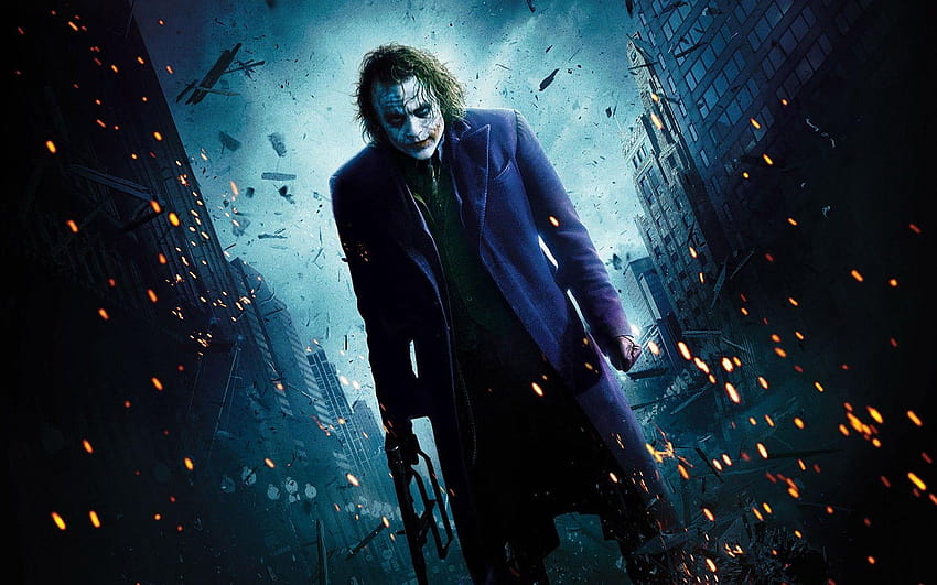 Joker Heath Ledger, Batman, Kara Şövalye, Joker, batman ve joker HD duvar kağıdı