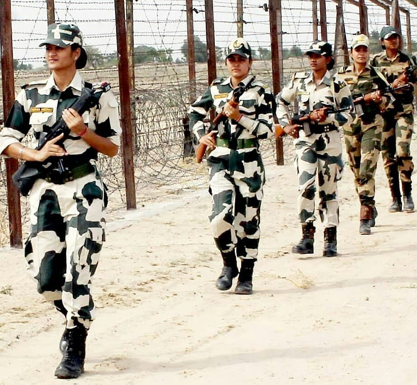 BSF India, indische Frauenarmee HD-Hintergrundbild