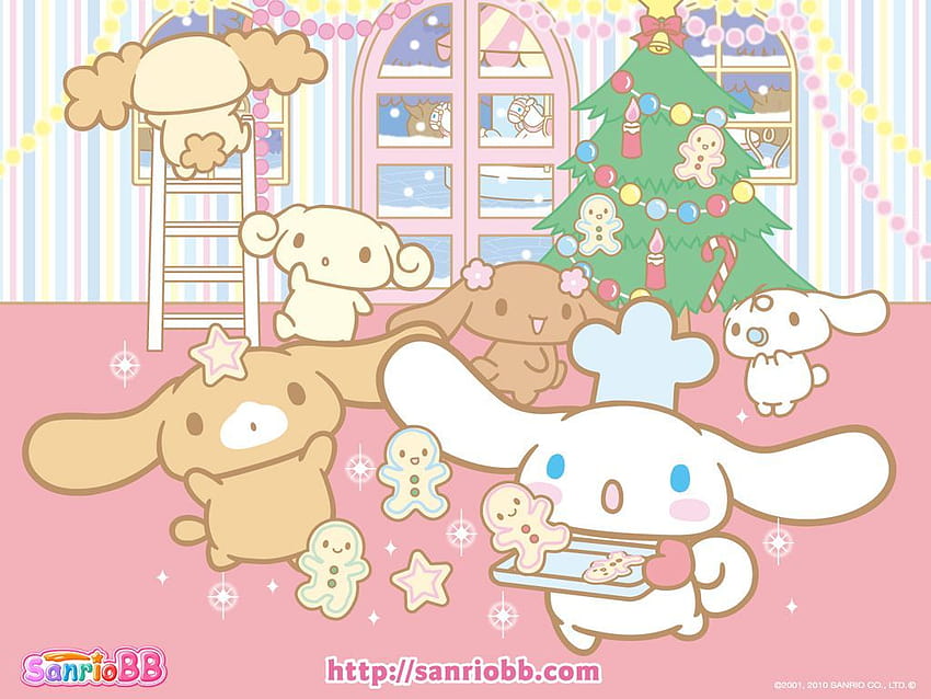 Cinnamoroll, Sanrio-Weihnachtscomputer HD-Hintergrundbild
