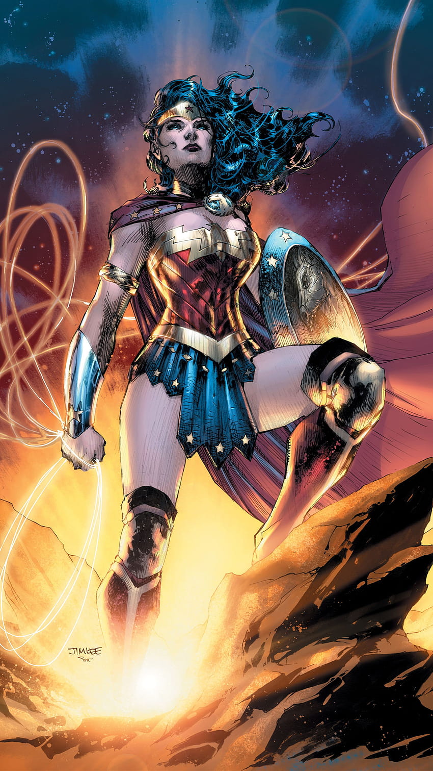 Wonder Woman DC Comics, DC Wonder Woman супергерой HD тапет за телефон