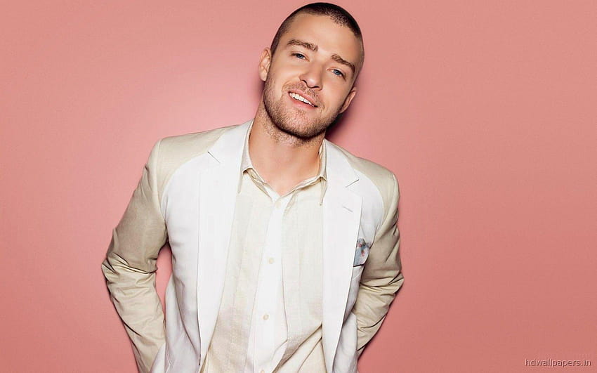 Justin Timberlake Biało-różowy, Justin Timberlake 2018 Tapeta HD