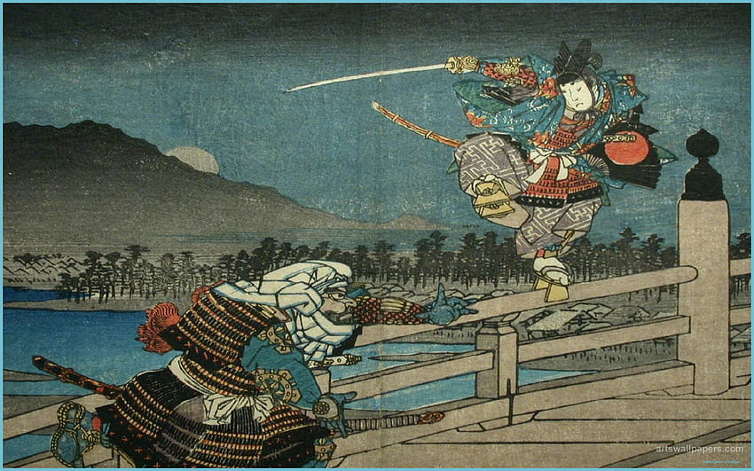 Japan Art Samurai, seni Jepang kuno Wallpaper HD