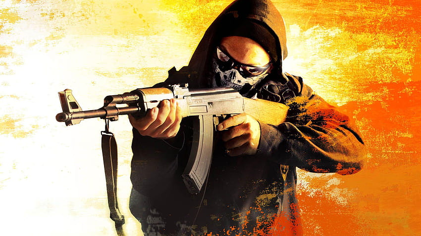 Logotipo de Cs Go Counter Terrorist, s fondo de pantalla