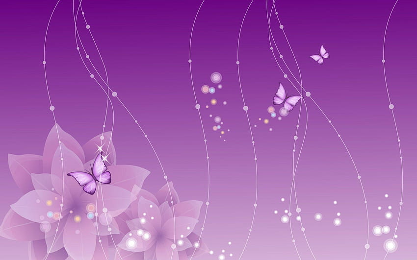 latar belakang kupu-kupu ungu Wallpaper HD