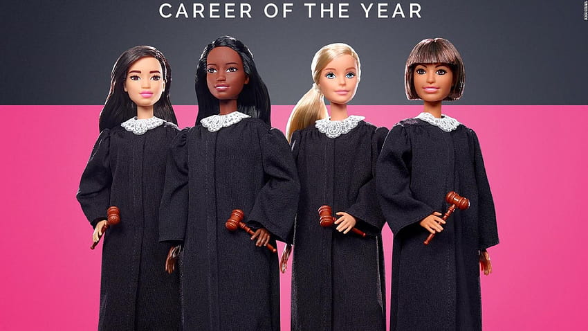 Mattel stellt seine neue Karrierepuppe vor: Judge Barbie, schwarze Barbiepuppen HD-Hintergrundbild