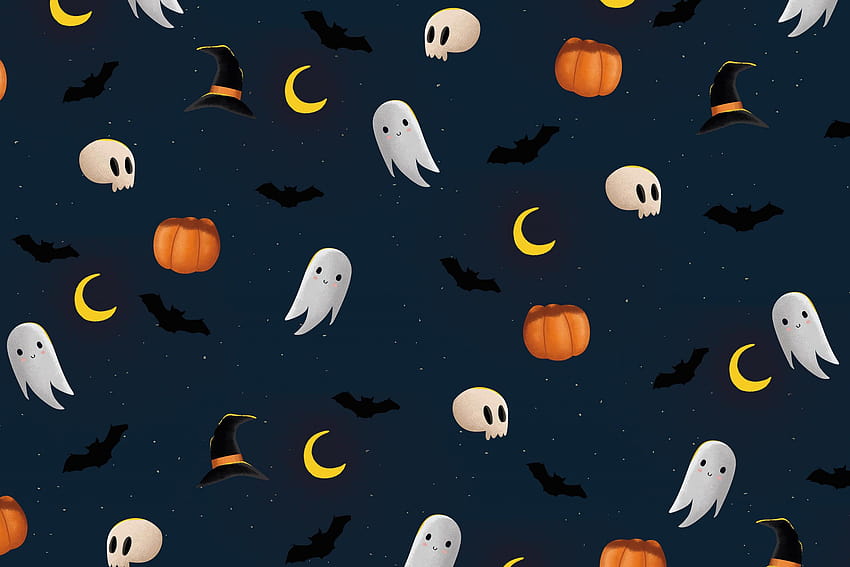 3 Scary Halloween 2021 , Backgrounds, Pumpkins, Witches, Bats & Ghosts, cute spooky HD wallpaper