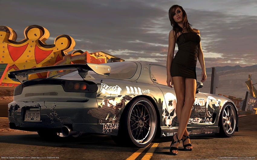 Need for Speed Prostreet Girl, need for speed cars HD wallpaper