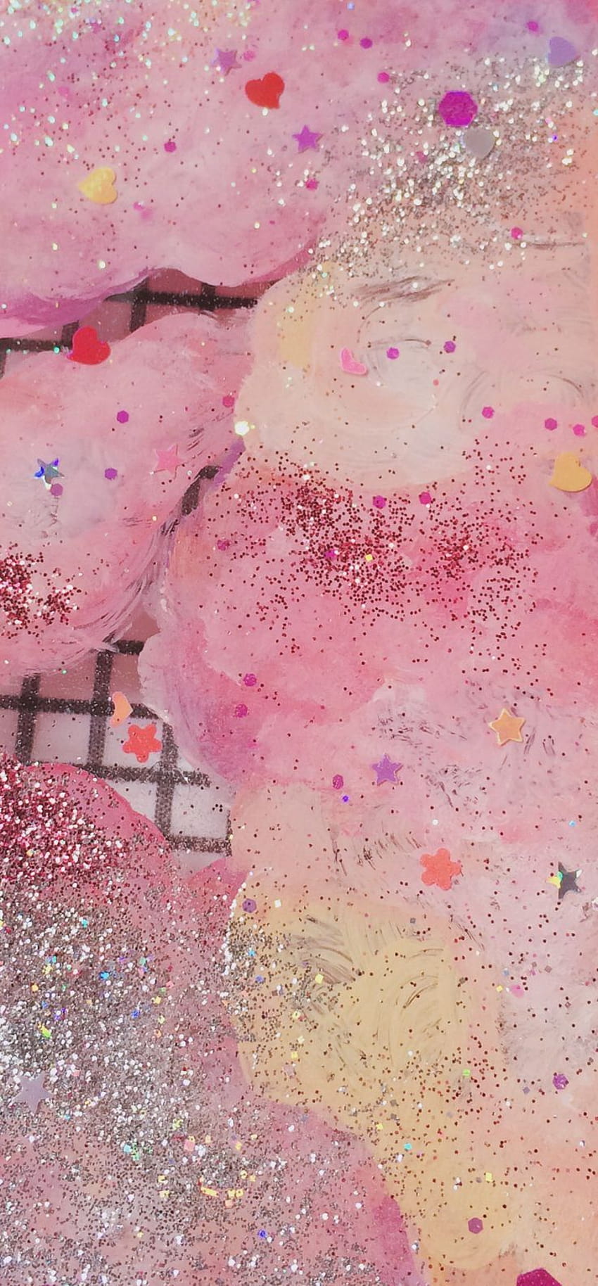 Pink Confetti and Glitter Texture HD phone wallpaper