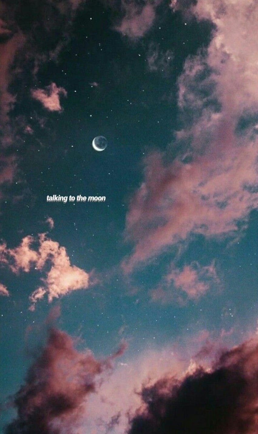 talking to the moon wallpaper