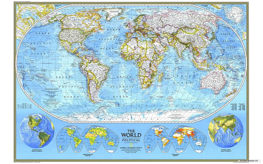 แผนที่โลก atlas เต็ม วอลล์เปเปอร์ HD