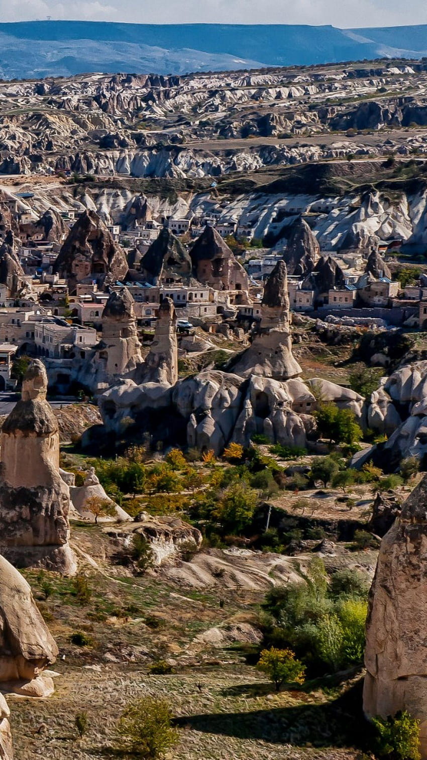 1440x2560 Uchisar, Cappadocia, Turki, Gunung, taman nasional goreme wallpaper ponsel HD