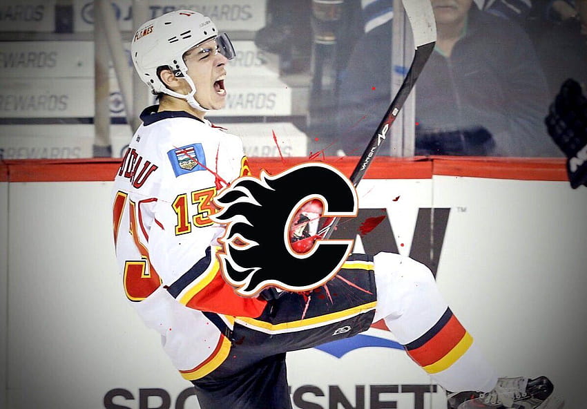 Johnny Hockey iPhone .. Hype Train is a full go boys, calgary flames ice hockey HD wallpaper